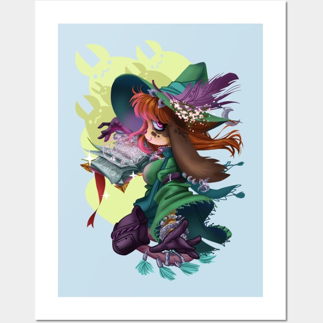 Bunny Witch Wall Art by VegaNya